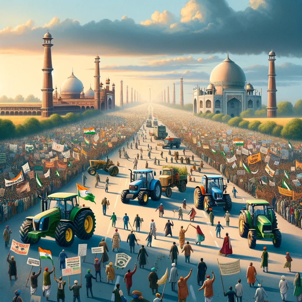 Farmers' protest in India 2024