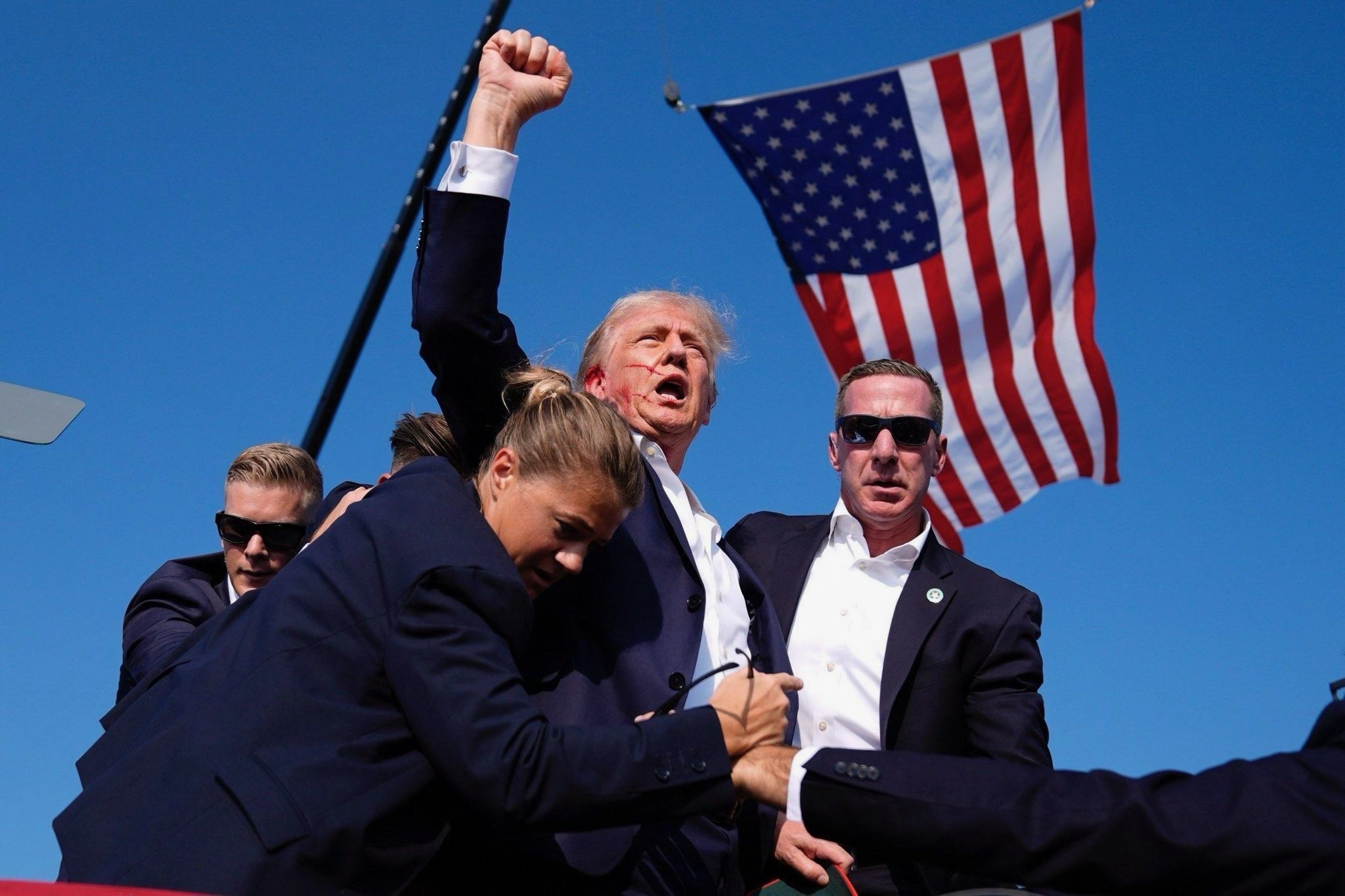 Donald Trump blames Biden after surviving dramatic assassination attempt at RNC rally