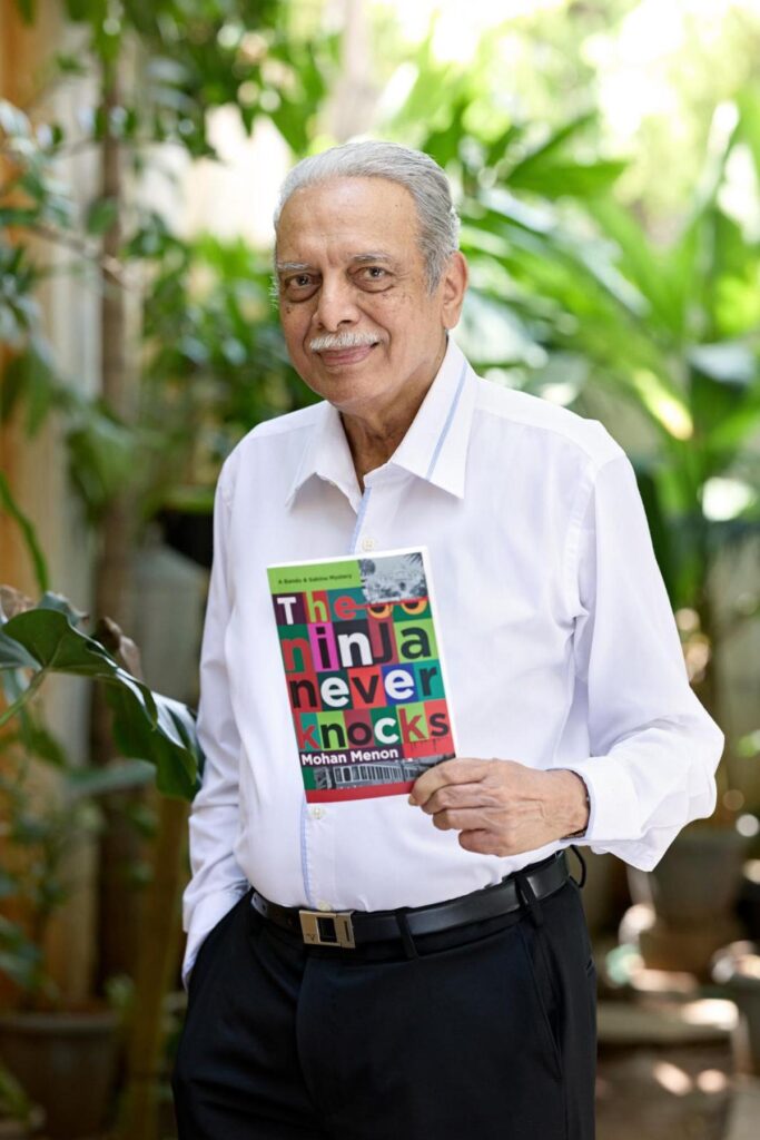 Mohan Menon with his new novel, 'The Ninja Never Knocks'